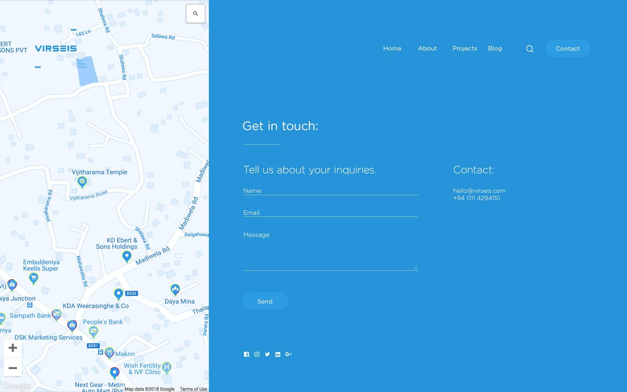 Virseis-web-contact-us-UI-design